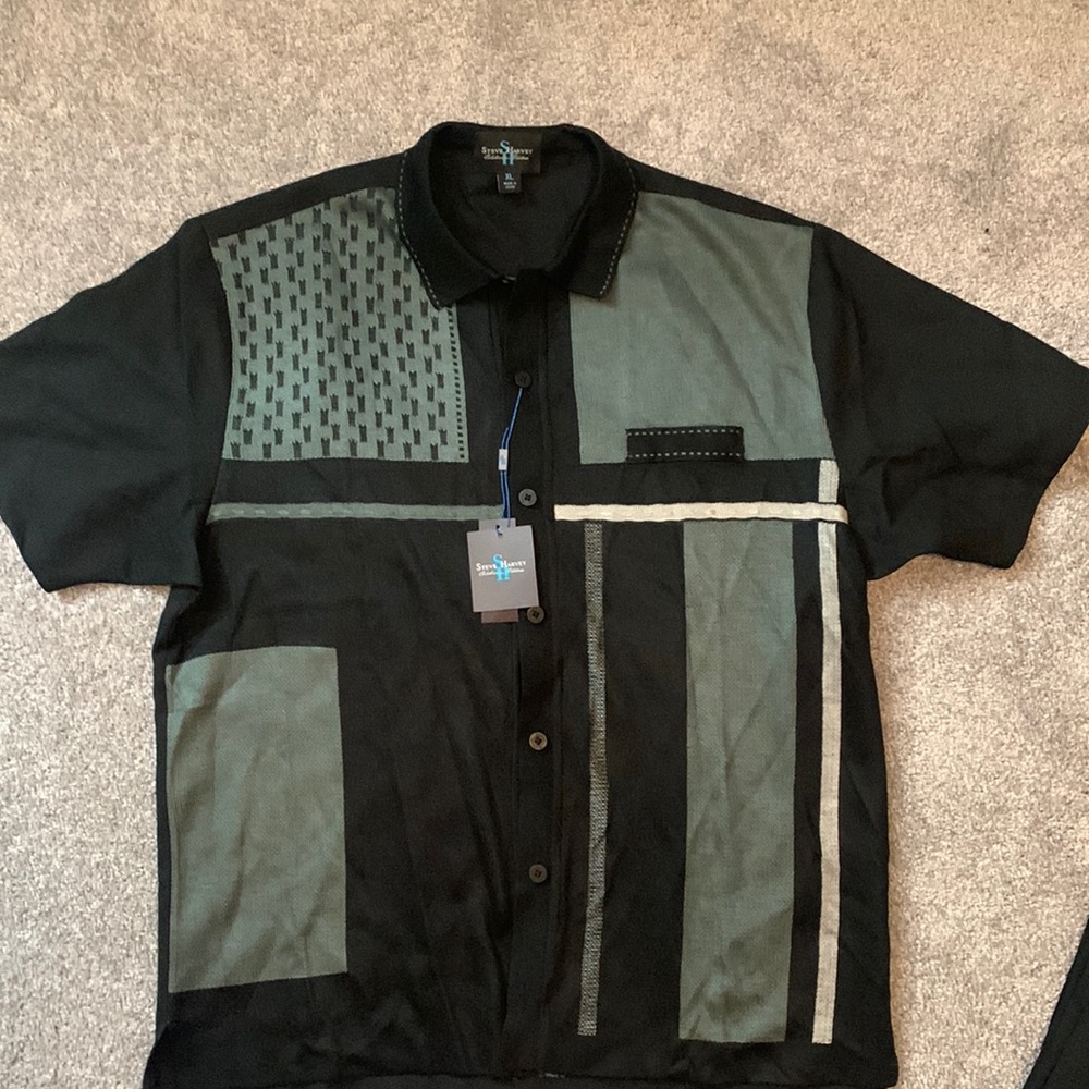 Steve Harvey button down and pants